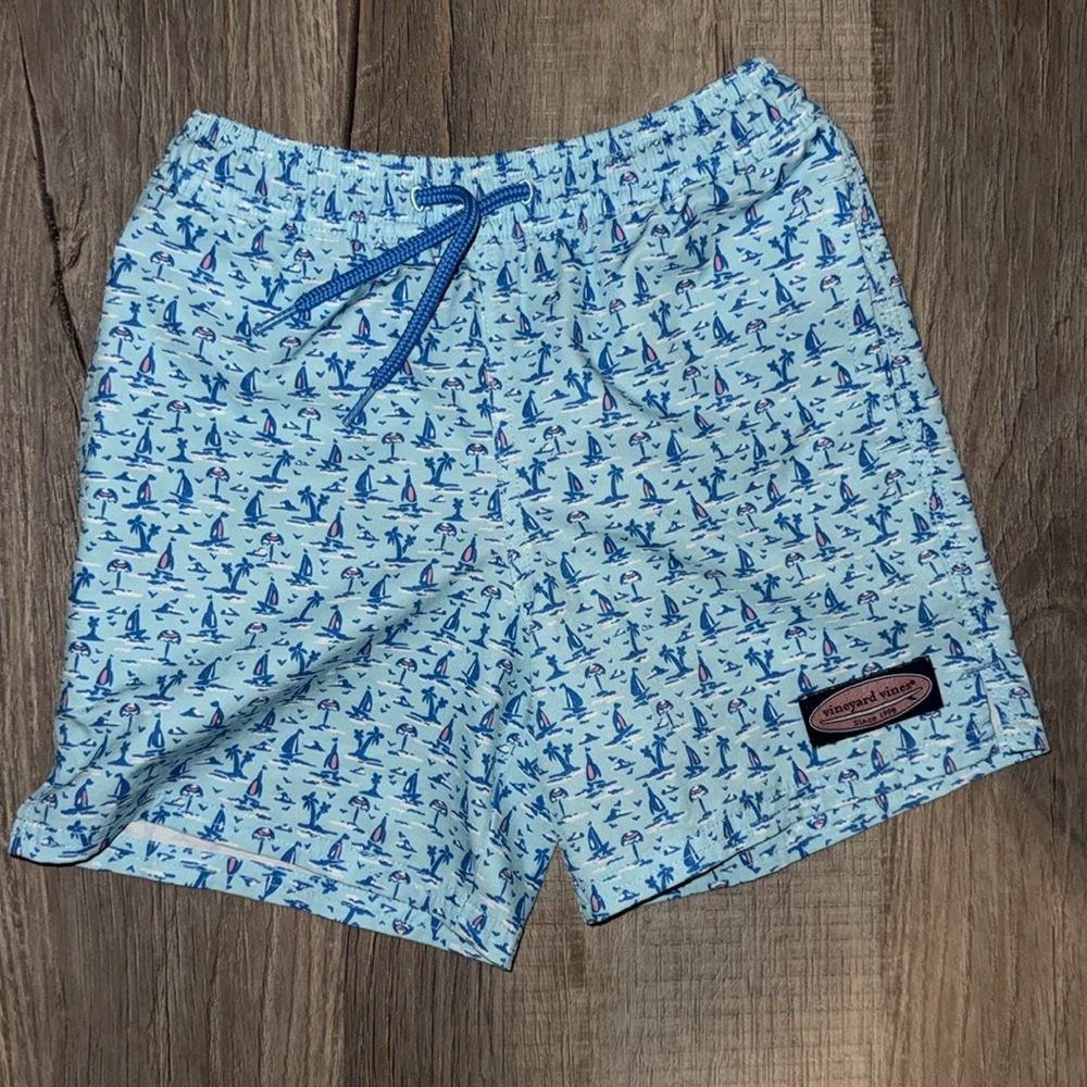 Vineyard Vines Chappy Print Swim Trunks - Picture 5 of 10